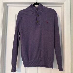 Polo by Ralph Lauren Purple Turtleneck Sweater